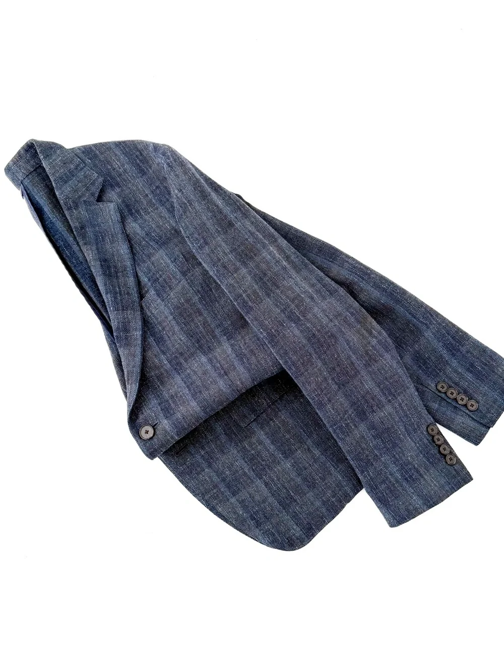 NEW Bonobos Men's Blue Plaid Italian Wool Blazer Lightweight Hopsack 40S Slim